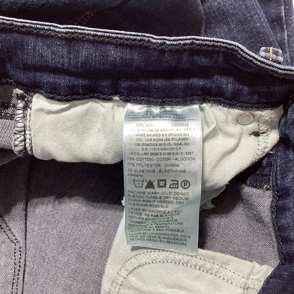 Levi’s Denizen Modern Boot Cut Jeans 10M Women’s Dark Wash - Picture 5 of 10